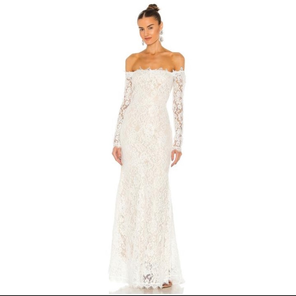 Heartloom-like dress romantic white lace-off the shoulder dress, from lulu